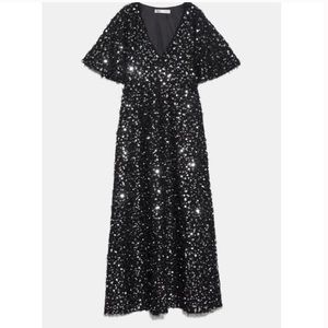 Zara RARE bead and sequin party dress! Size M